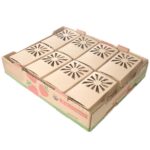 Quart size Sustainable Produce Container fits in master cartons that holds eight 16 oz plastic clamshells