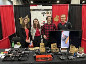 UC engineering team of 4 students wins award with folding robot design.